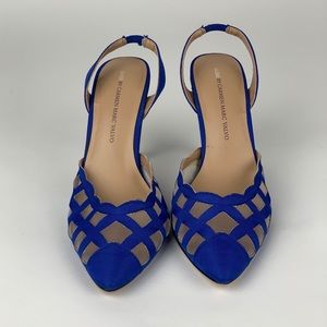 Luxe by Carmen Marc Valvo - Blue Heels